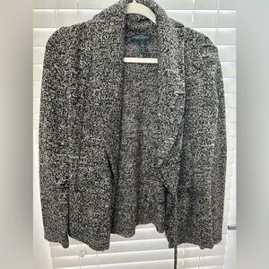 Ralph Lauren Black and Tan Cardigan